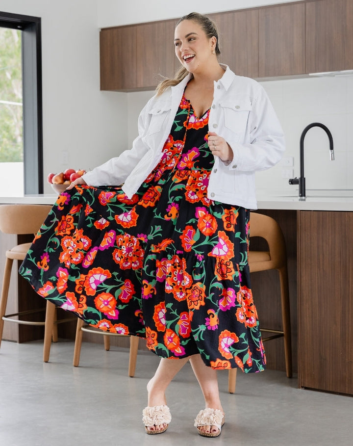 Jamie Dress - Sunset Garden