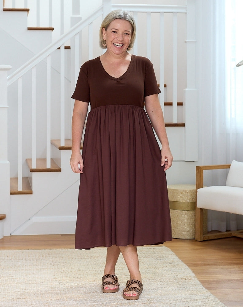 Ricki Dress - Chocolate