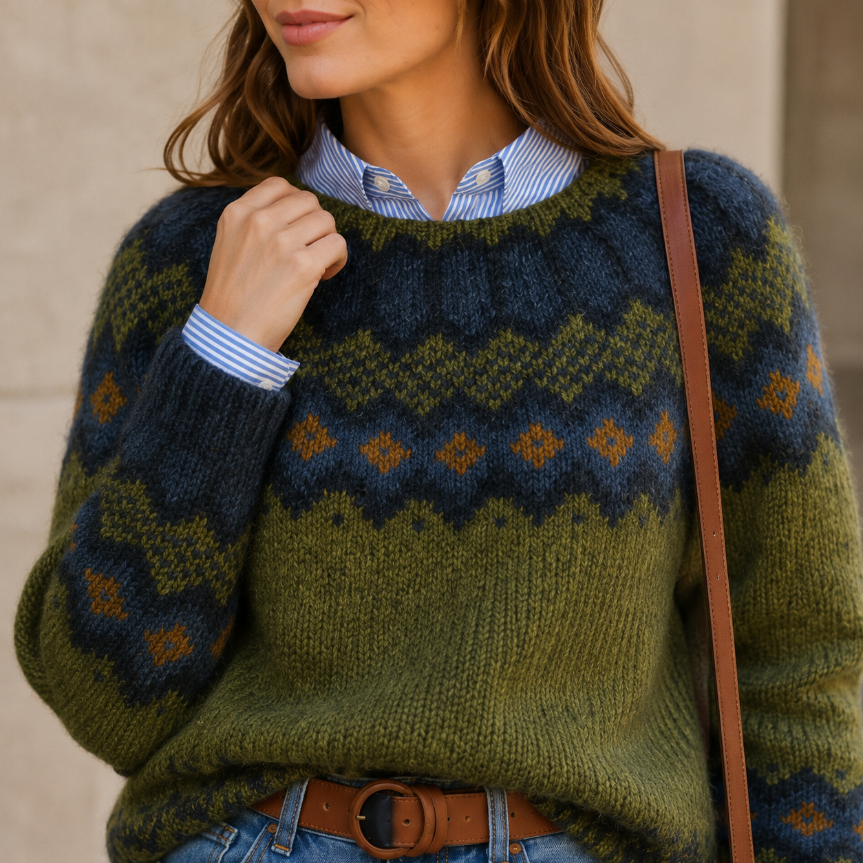 Jessica™ | Heritage Nordic Knit Sweater
