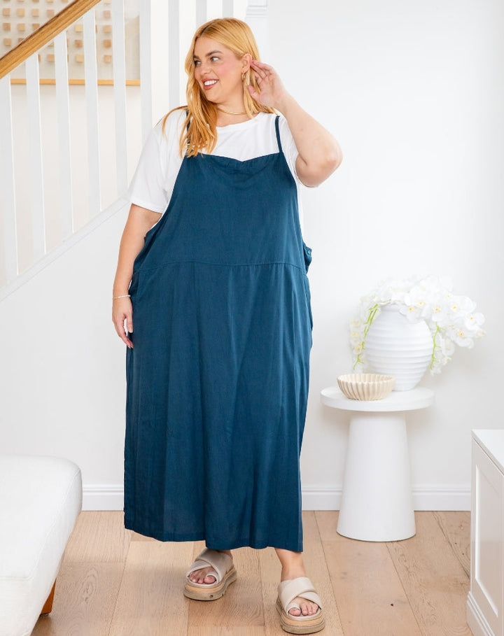 Apron Dress -Teal