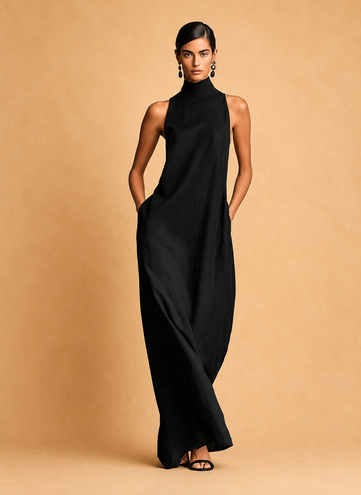 Celeste | High Neck Maxi Dress