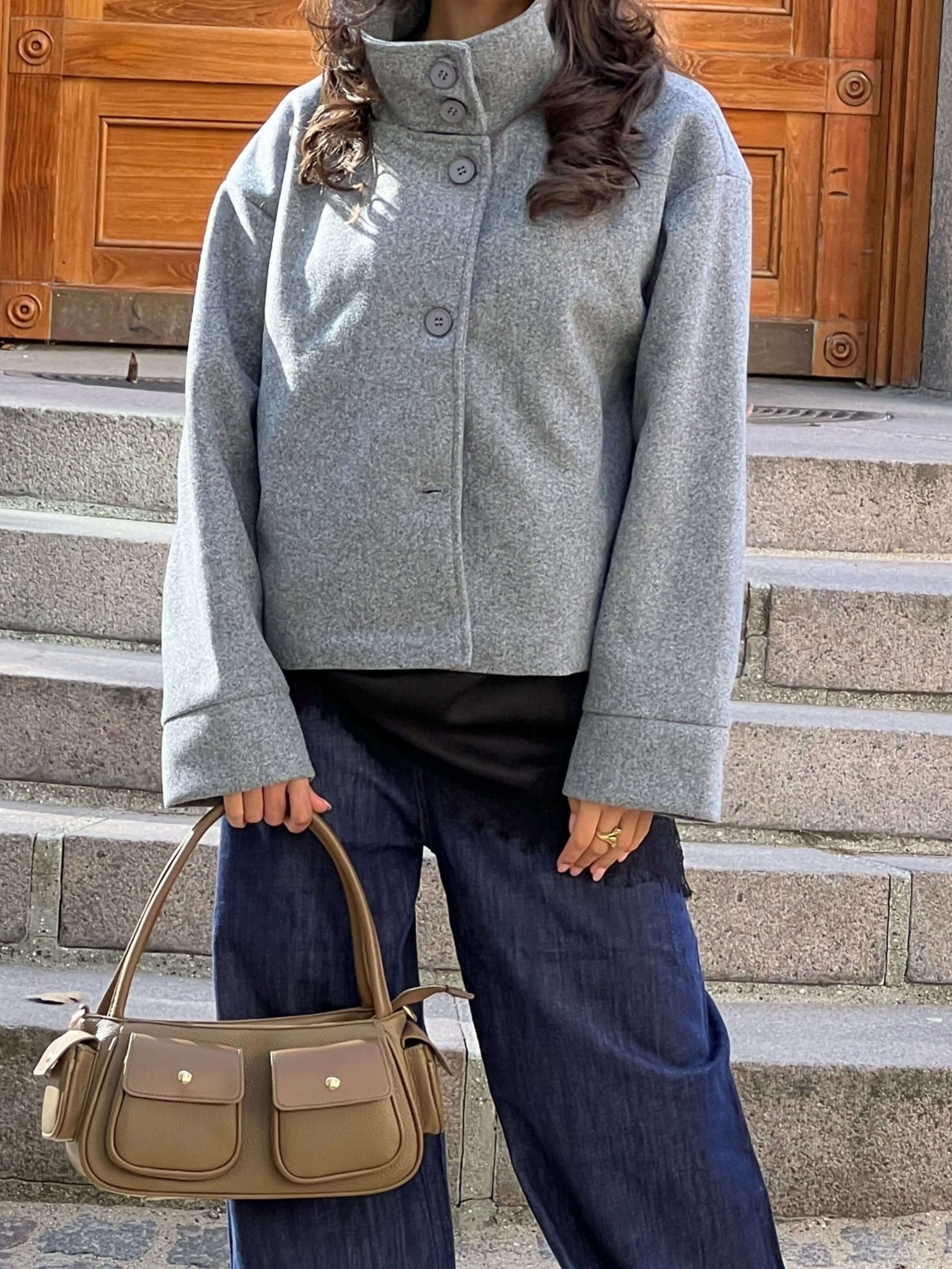 Clea High Neck Jacket