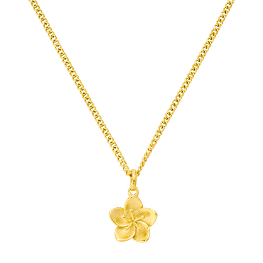 Hibiscus Flower Pendant Necklace