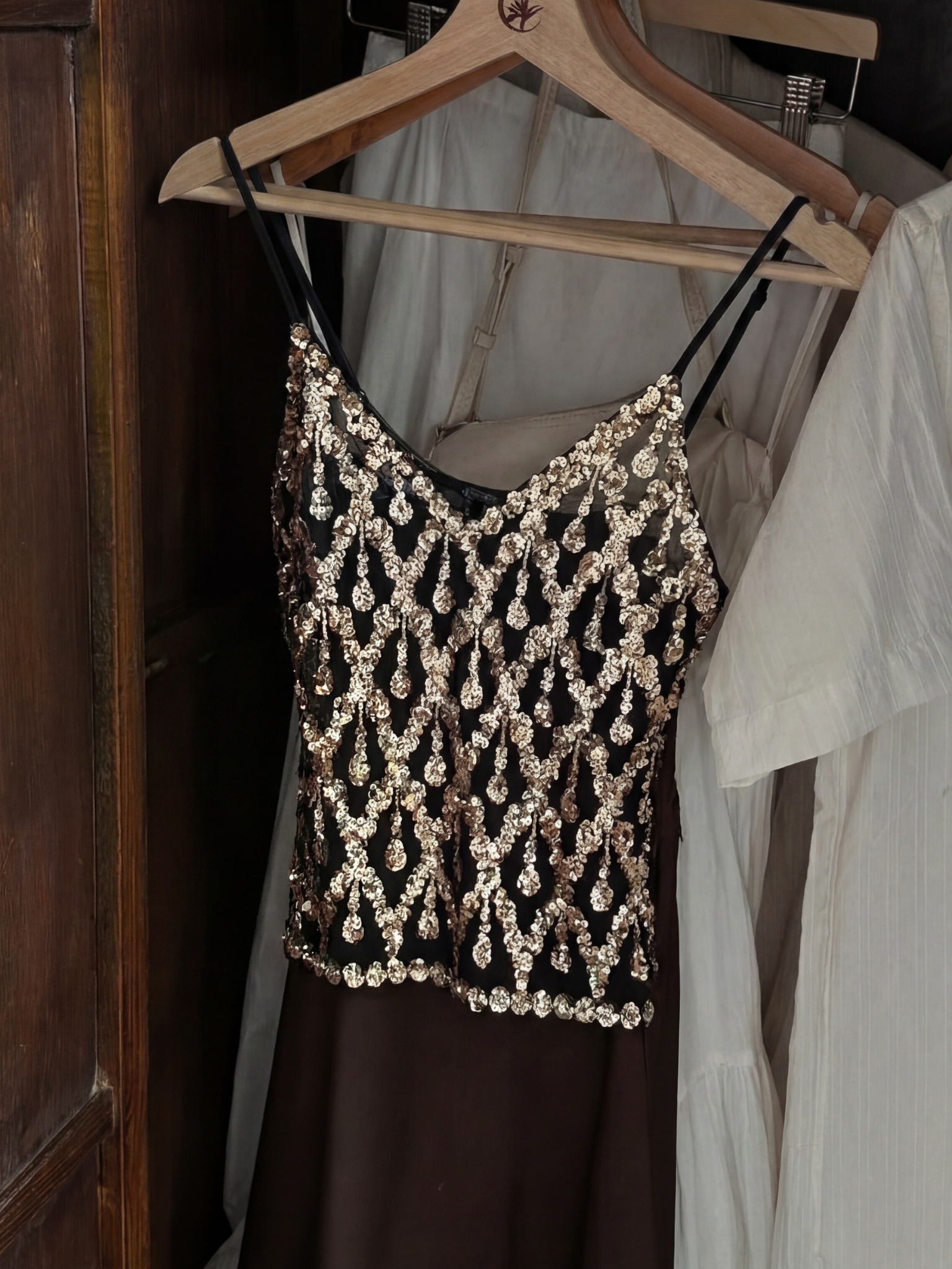 Lola Embellished Top - Gold