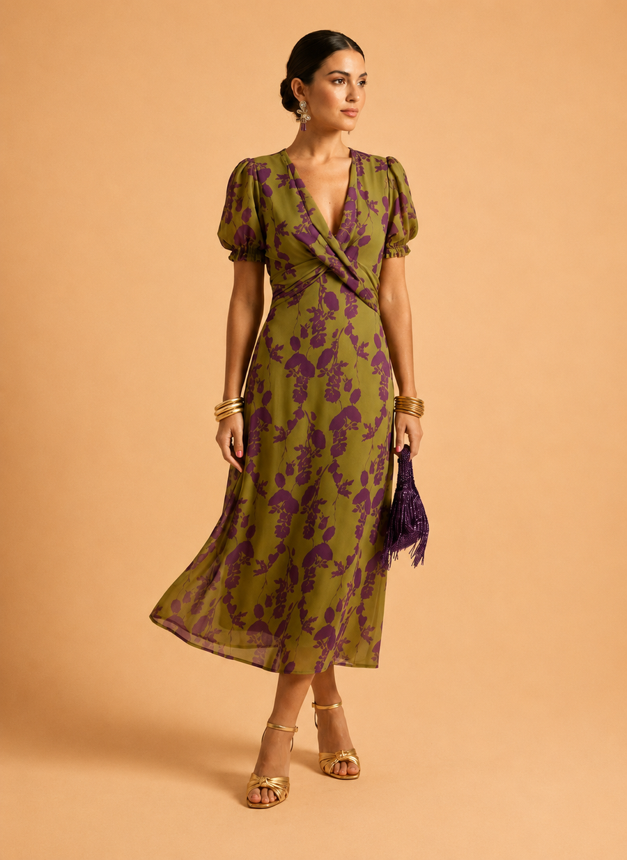 Virel | Relaxed Floral Midi Dress