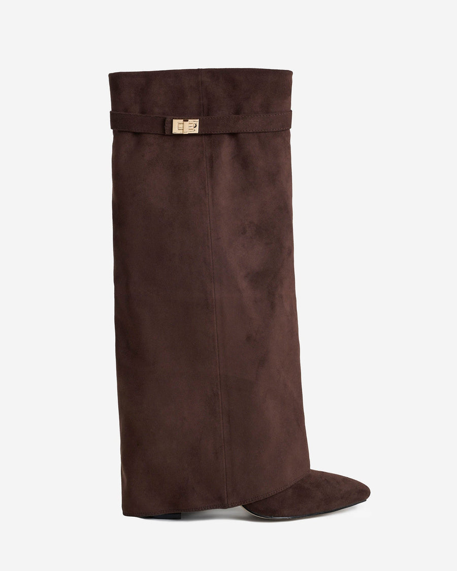 Lavista Suede knee high boots - Dark Brown