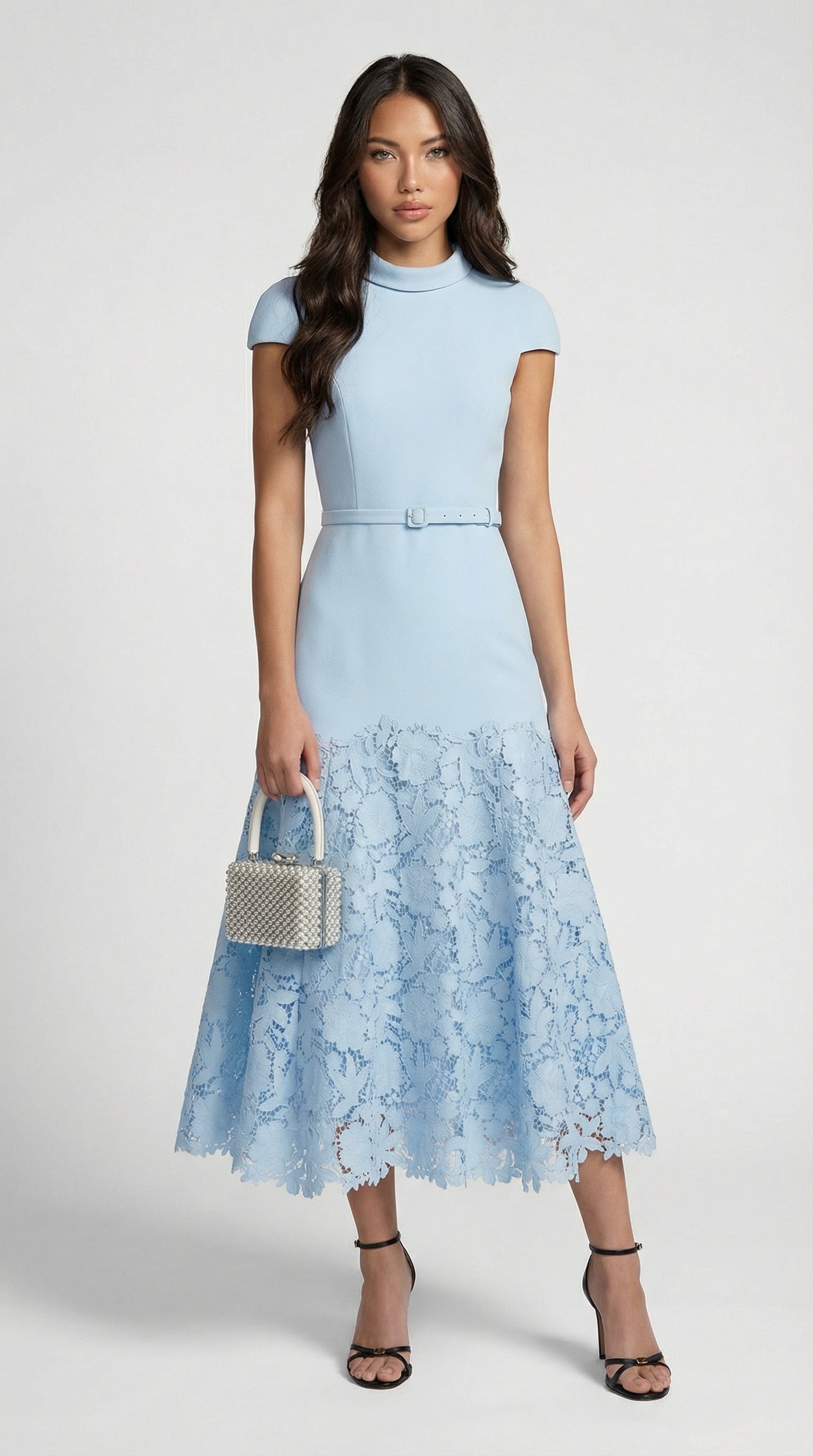 Mirana - French Blue Lace Midi