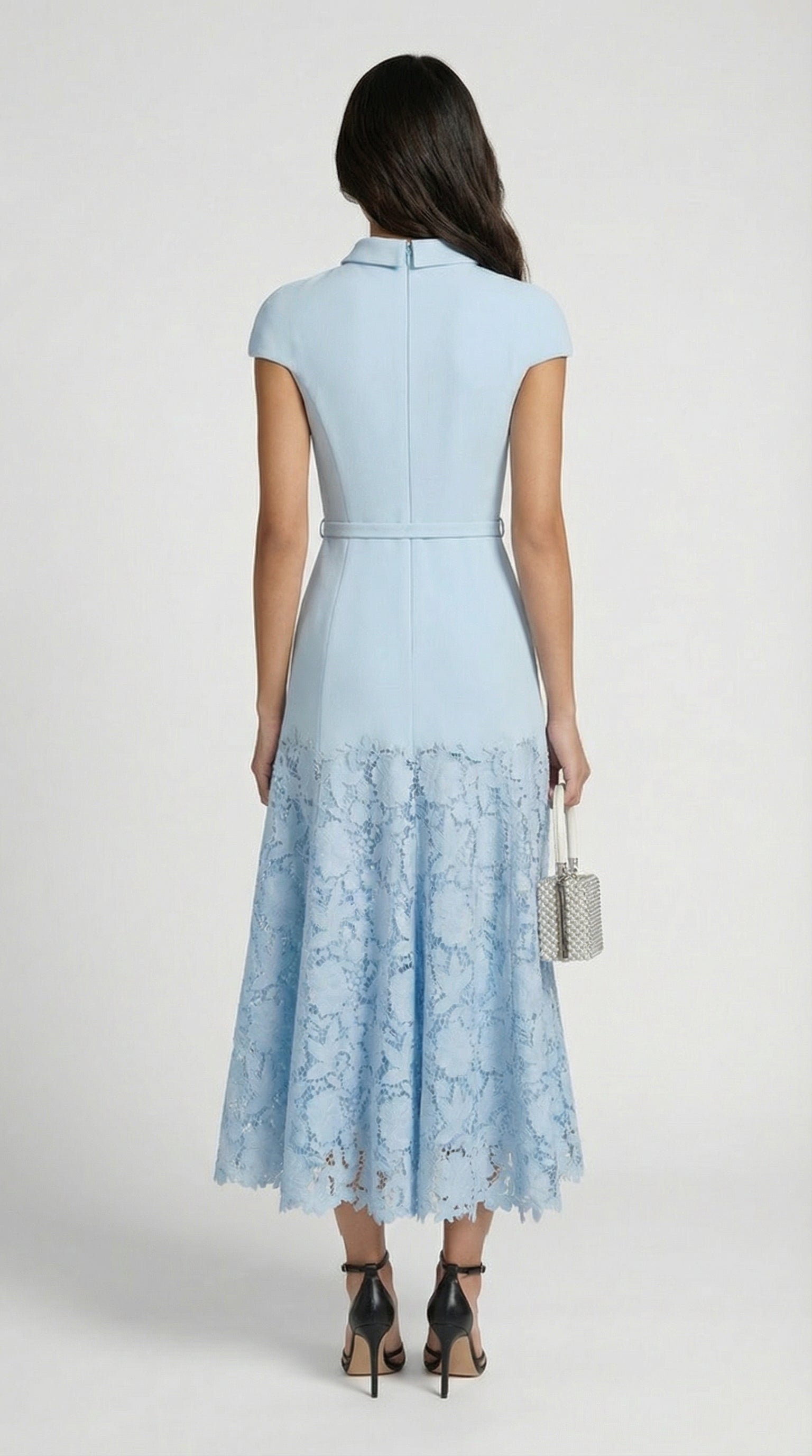 Mirana - French Blue Lace Midi
