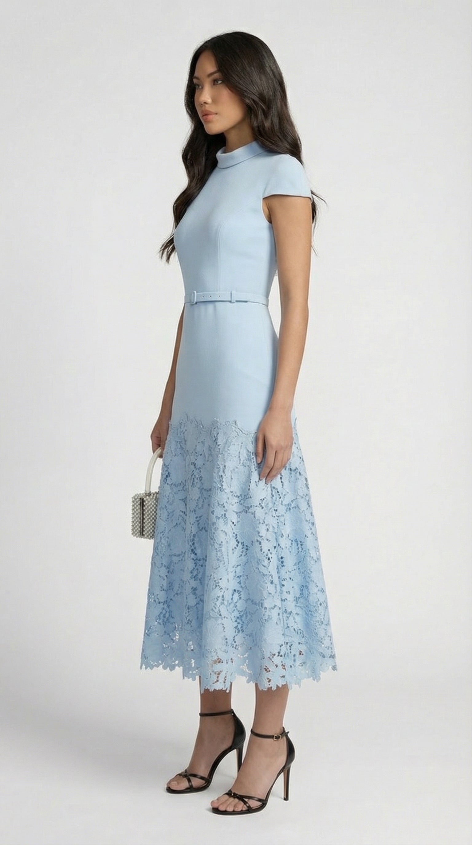 Mirana - French Blue Lace Midi