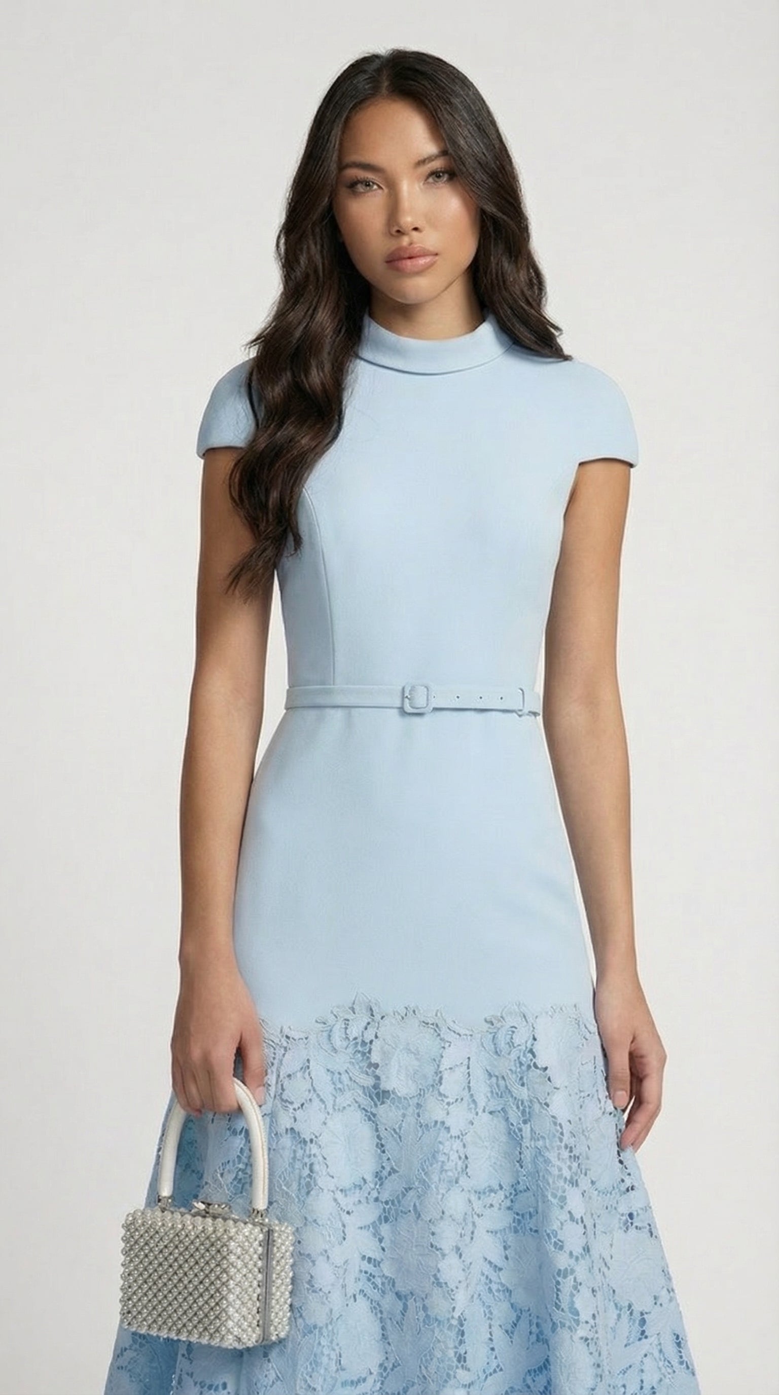 Mirana - French Blue Lace Midi