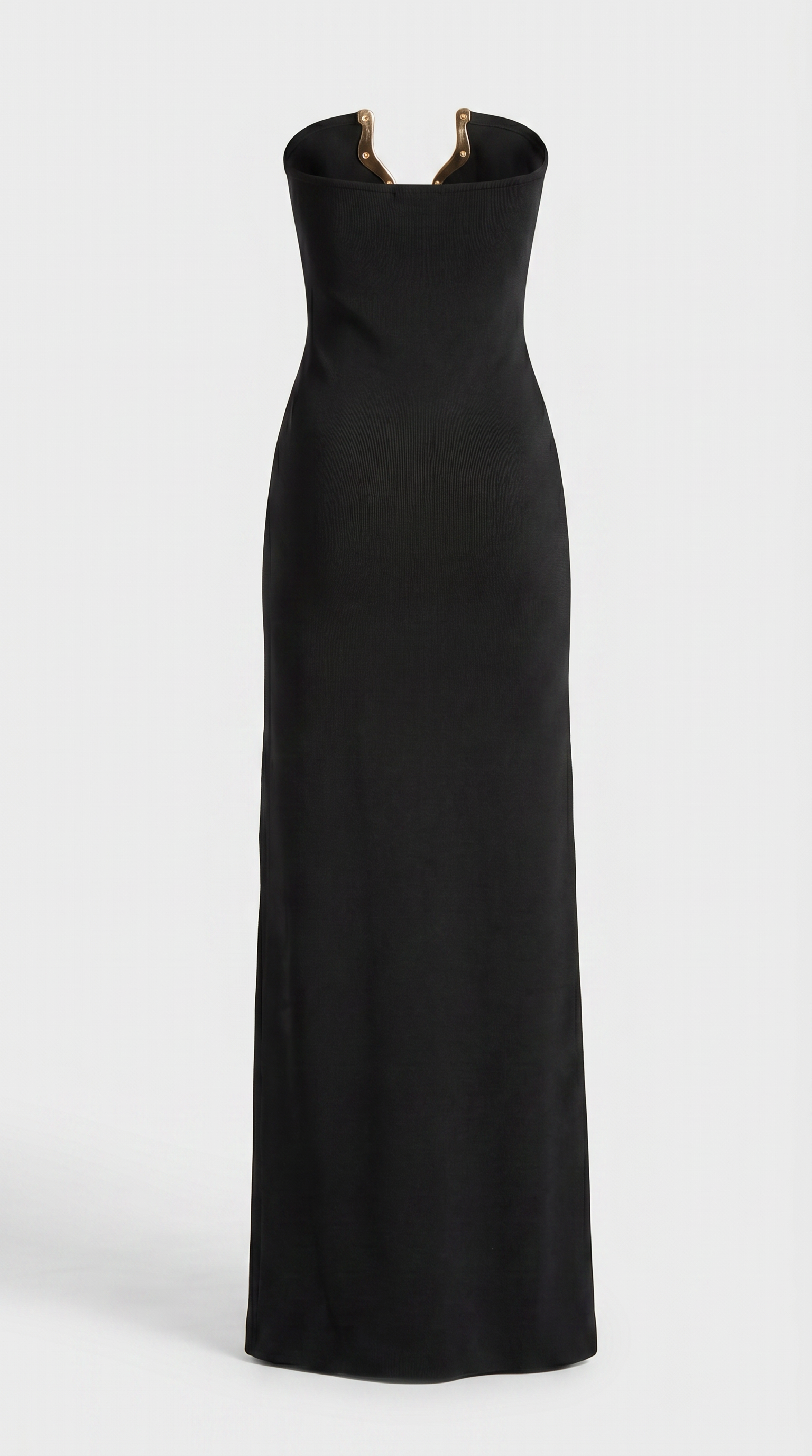 Soleil - Sculptural Gold-U Strapless Maxi Dress