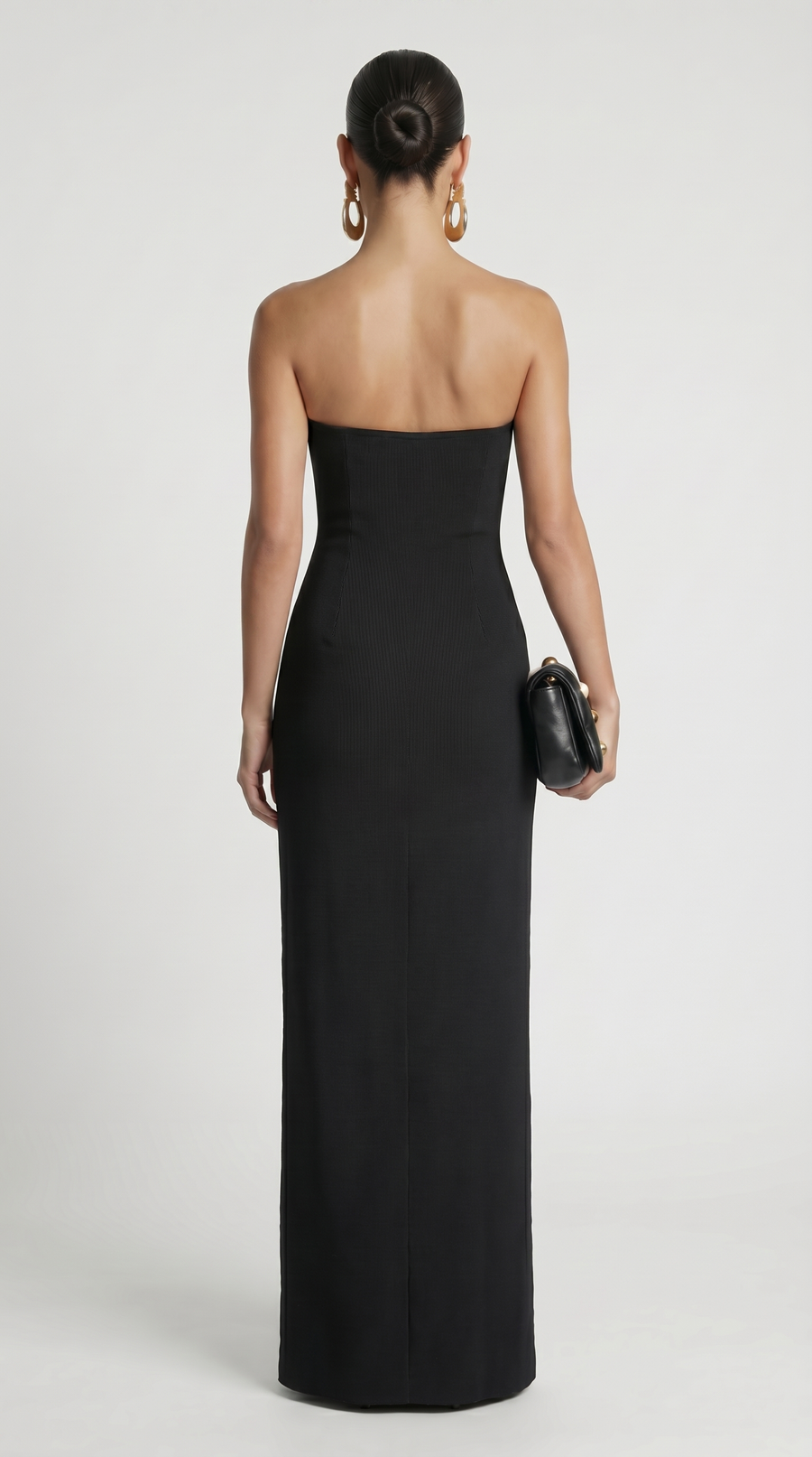 Soleil - Sculptural Gold-U Strapless Maxi Dress