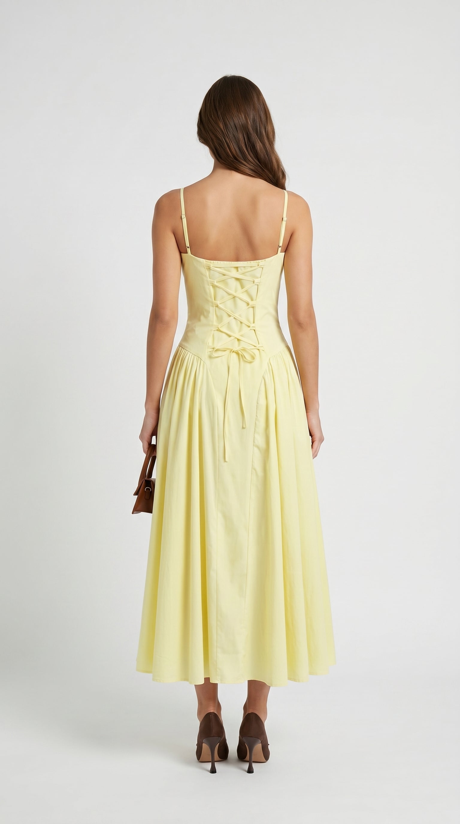 Tesa - Bodice Pleated Midi Dress