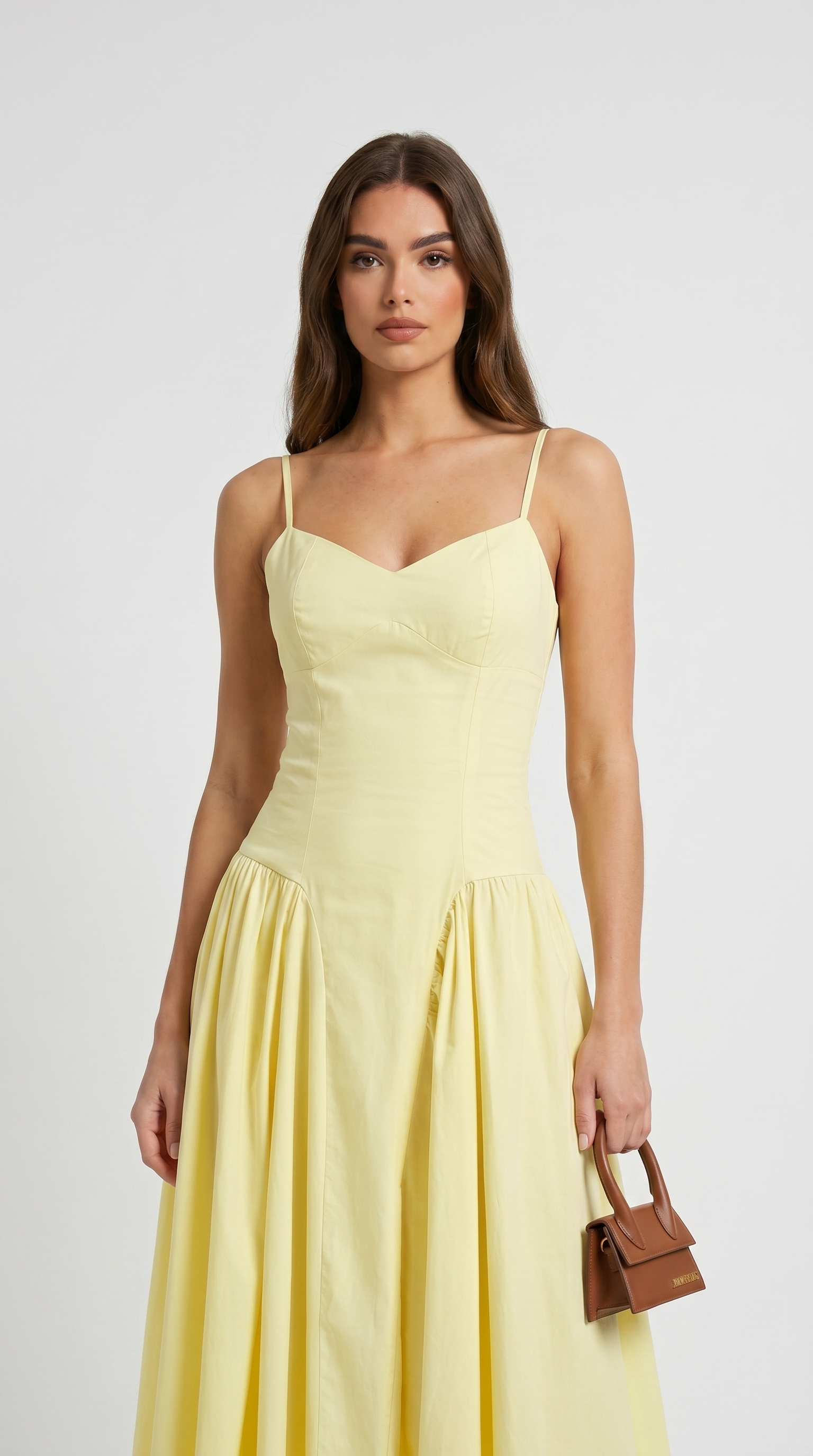 Tesa - Bodice Pleated Midi Dress