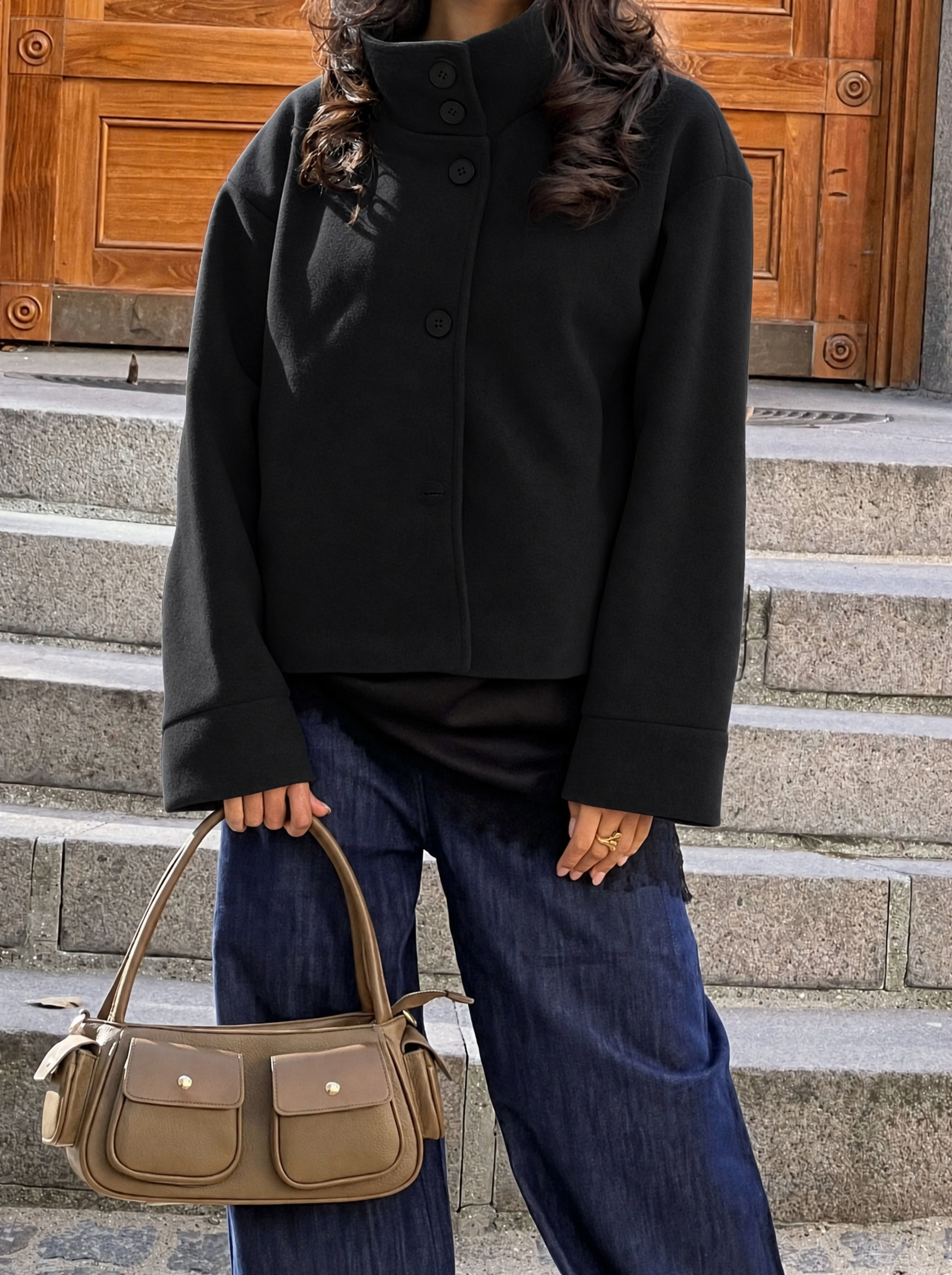 Clea High Neck Jacket