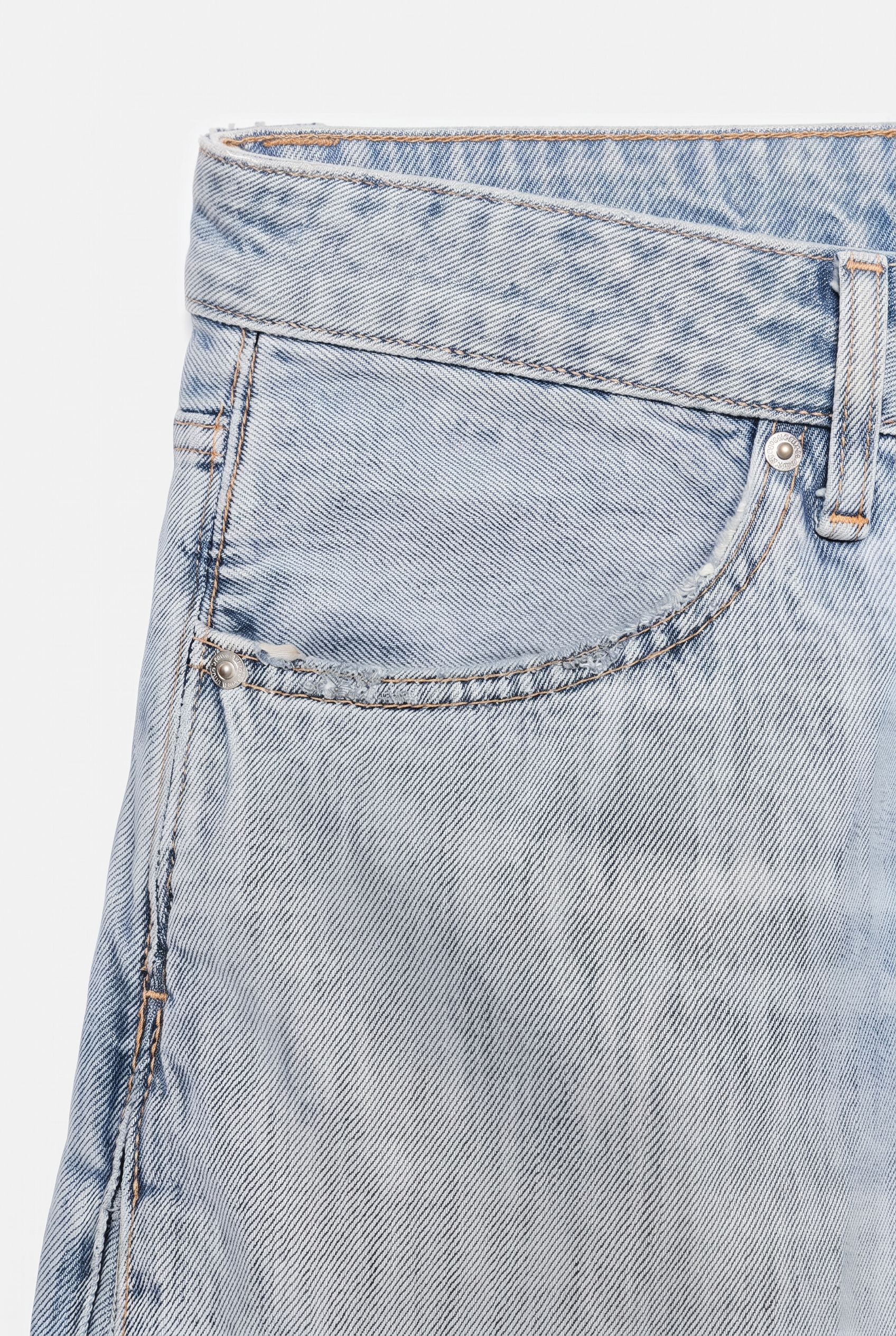 TRF Mid-Rise Pleated Jeans