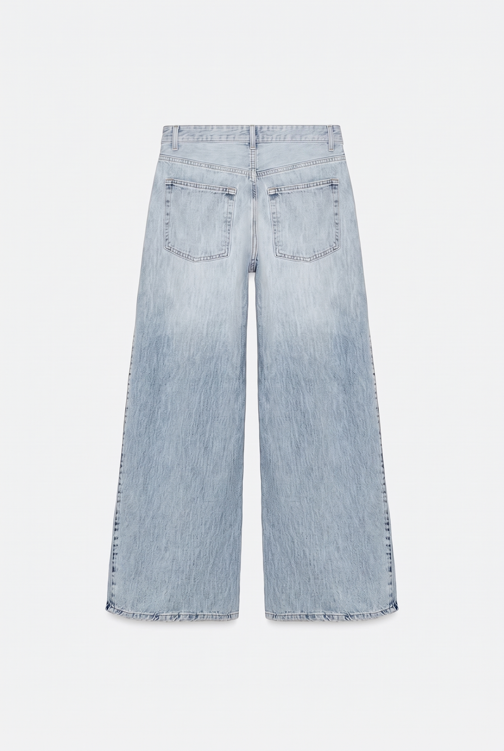 TRF Mid-Rise Pleated Jeans