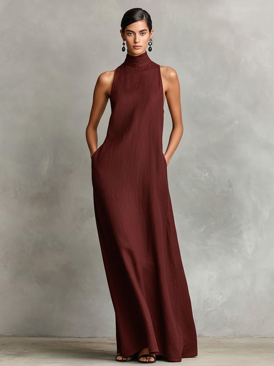Celeste | High Neck Maxi Dress